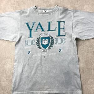 Yale University Yale Bulldogs Shirt Grey Tee Kl789